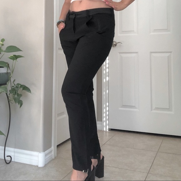 COTELAC tuxedo boyfriend black pants, no iron, size S/M(27) - Picture 2 of 16